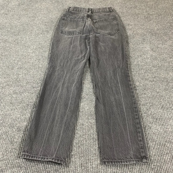 Pacsun Jeans Womens 25  Black Denim Dad Jean Distressed Baggy High‎ Rise 25x30 - Picture 14 of 16